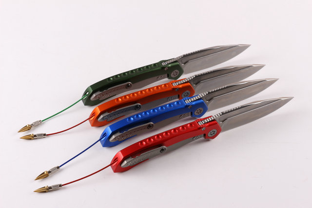 MICROTECH-ANAX(Poison dragonfly 2) stone-washing folding knife UD402434